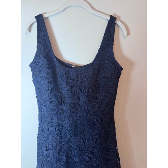 KOBI HALPERIN Jacqueline Sleeveless Lace Midi-Dress navy blue sz 2 $698 NWT - Picture 16 of 16